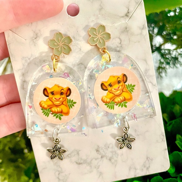 The Lion King Inspired Acrylic Earrings - Picture 2 of 5